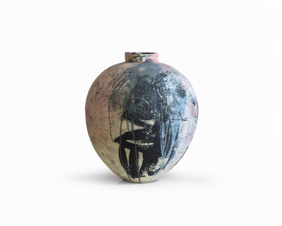 Vase rond petit pied - Image 2