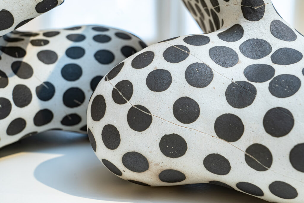 2 Wall sculptures with dots