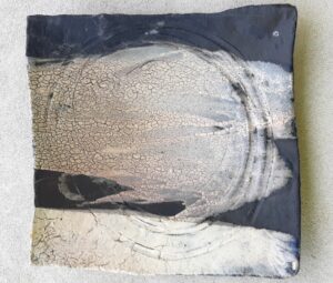 Wandpaneel (met beige en roze tinten)