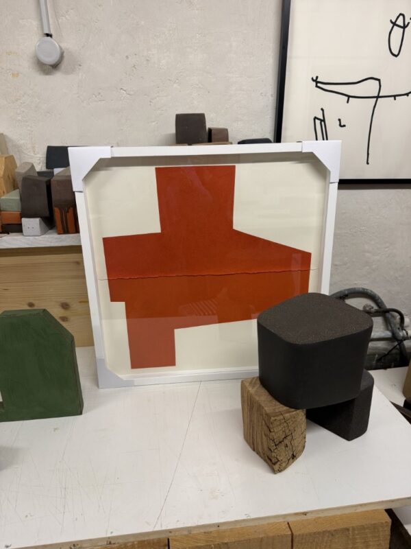 Dyptique pastel - rouge